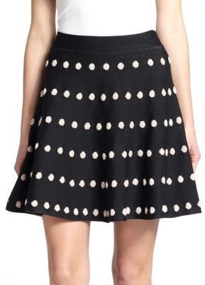 BCBGMAXAZRIA Gloriah Dot-Print Mini Skirt