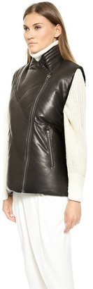 Helmut Lang Leather Puff Vest