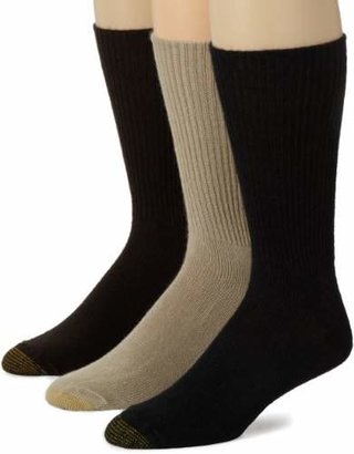Gold Toe Men's Fluffies 3 Pack Casual Socks