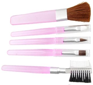 uxcell Ladies Blusher Eyeshadow Lip Cosmetic Makeup Brush Set
