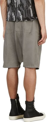 Rick Owens Grey Sarouel Shorts