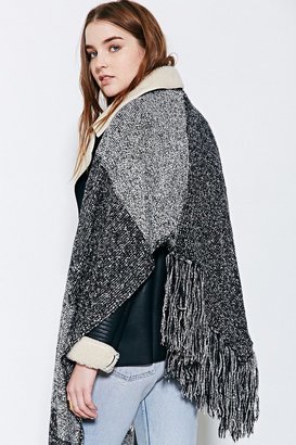 Urban Outfitters Colorblock Triangle Blanket Poncho