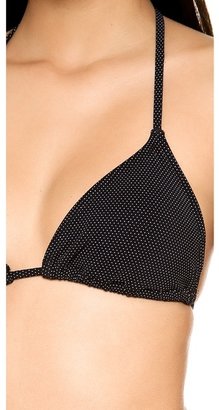 Zimmermann Black Dot Triangle Bikini Top