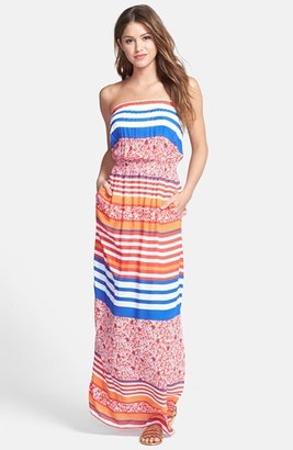Tommy Bahama 'Linea Floral' Strapless Maxi