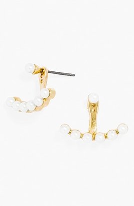 BaubleBar 'Trending: Modern Pearly Bead' Necklace, Bracelet & Ear Jacket Gift Set
