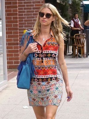 Tolani Diedre Dress in Red as seen on Nicky Hilton