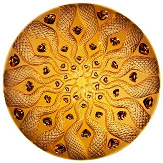 Lalique Serpentine Bowl Amber by