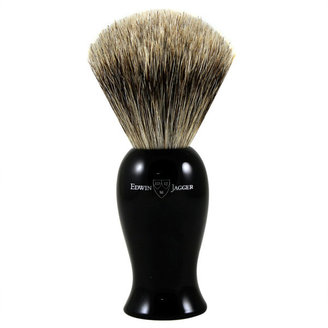 Edwin Jagger Large Ebony Long Handled Best Badger Shave Brush