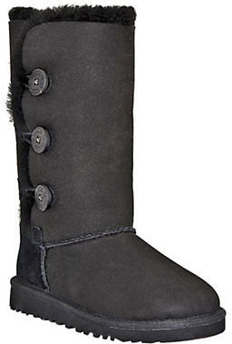 UGG Kid's Bailey Button Boots-BLACK-1