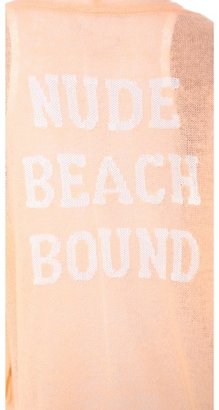 Wildfox Couture Nude Beach Bound Loose Knit Cardigan