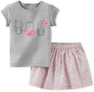 Carter's Baby Girls' 2-Piece Tee & Skirt Set