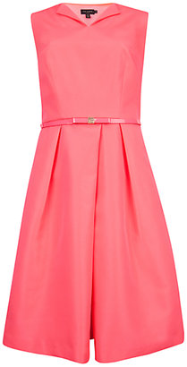 Ted Baker Halina High Neckline Dress, Bright Pink