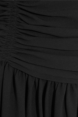 Miu Miu Ruched stretch-crepe mini dress