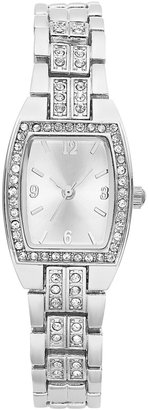 Charter Club Women's Silver-Tone Crystal Bracelet Watch 28mm
