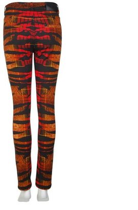 McQ Tartan Tiger Print Trousers