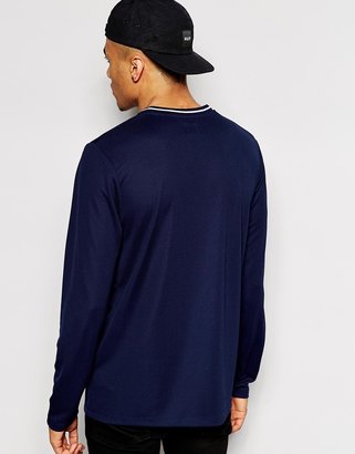 ASOS Skater Long Sleeve T-Shirt With Pheonix Print In Mesh Fabric