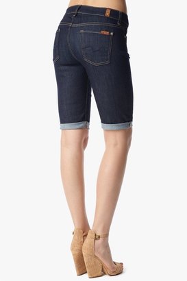 7 For All Mankind Bermuda Short In Ink Rinse