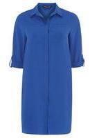 Dorothy Perkins Womens Blue yoke shirt dress- Cobalt