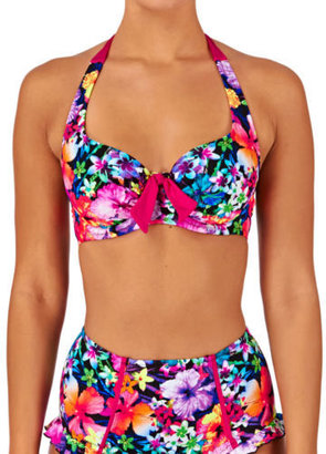 Pour Moi? Pour Moi Polynesia Underwired  Womens  Halter Bikini Top - Multi