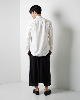 Yohji Yamamoto side stripe chain stitch shirt