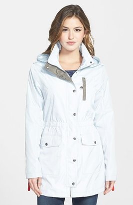 DKNY 'Lily' Contrast Trim Hooded Anorak