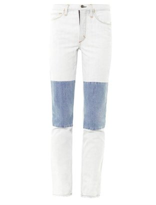 ARIES Knee patch high-rise straight-leg jeans
