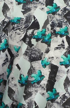 Prabal Gurung Abstract Print Silk Blouse