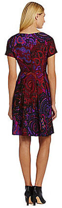 Donna Morgan Printed Fit-and-Flare Dress