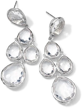 Ippolita Sterling Silver Rock Candy 5-Stone Drop Earrings, Clear Quartz