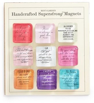 Ben's Garden 'Fashion Quotes' SuperstrongTM Magnets (Set of 9)
