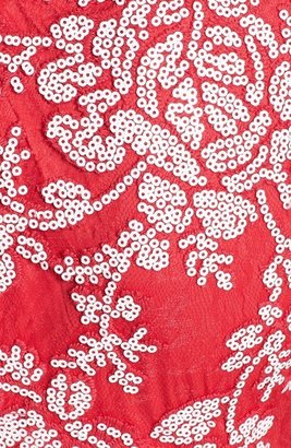 Tadashi Shoji Embellished Lace Sheath Dress