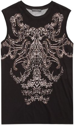 Alexander McQueen Jewelled Print Oversized Vest