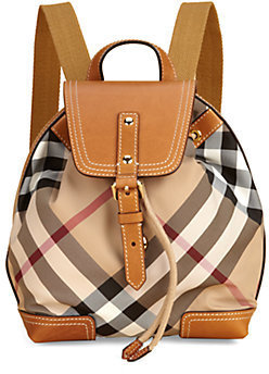 Burberry Kid's Check Backpack