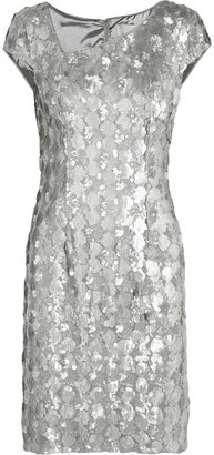 Mikael Aghal Sequin-embellished tulle mini dress