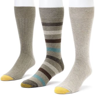 Gold Toe Goldtoe 3-pk. wide-striped dress socks