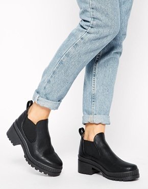 ASOS RIGHT ON TIME Chelsea Ankle Boots - Black