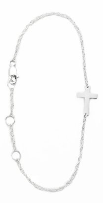 Jennifer Zeuner Jewelry Mini Integrated Cross Bracelet