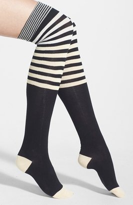 Kate Spade 'fun stripes' over the knee socks (Online Only)