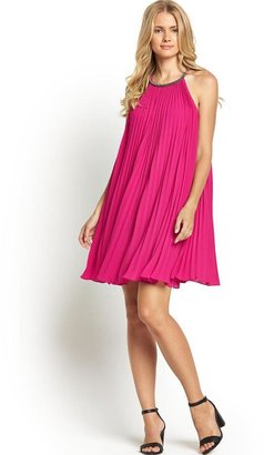 Definitions Pleated Necklace Dress