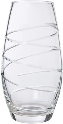 Linea Crystal swirl barrel  vase