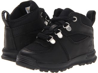 Timberland Kids - GT Scramble Boys Mid Leather and Fabric (Toddler/Little Kid) (Black) - Footwear