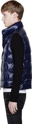 Moncler Navy Blue Quilted Down Tib Vest