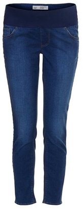 Topshop Moto 'Leigh' Skinny Maternity Jeans (Mid Stone)