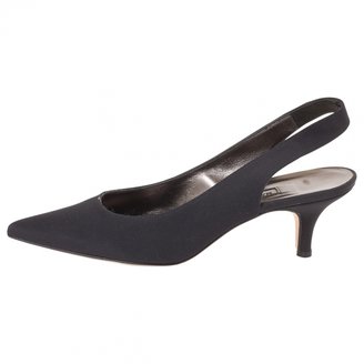 Manolo Blahnik Canvas Pumps With Pointed Toe