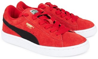 Puma Red Suede Trainers