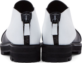 Proenza Schouler Black & White Criss-Cross Shoes