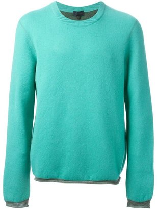 Lanvin contrasted hem and cuff sweater