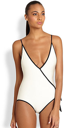 Marc by Marc Jacobs One-Piece Le Shine Plunging Swimsuit