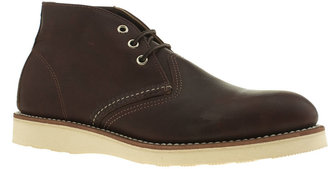 Red Wing Shoes Mens Dark Brown 3 Tie Chukka Boot Boots