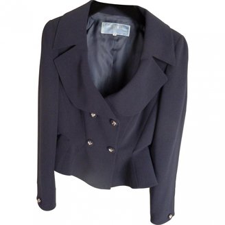 Thierry Mugler Blue Polyester Jacket